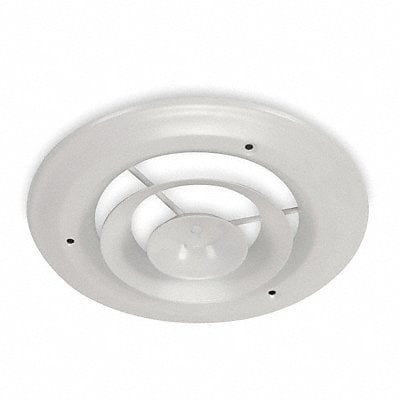 Ceiling Diffuser Round Duct Size 6 Wht MPN:4JRK8