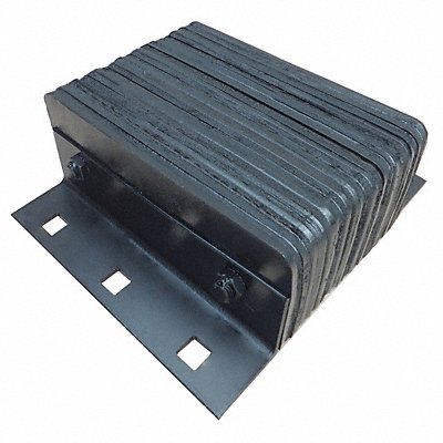 Dock Bumper 14x4-1/2x12 in Rubber MPN:22NT86