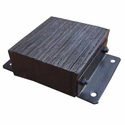 Dock Bumper 12x4-1/2x16 in Rubber MPN:26W574