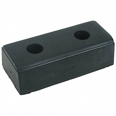 Dock Bumper 10x2-3/4x4-1/2 In Rubber PK4 MPN:2MYP8