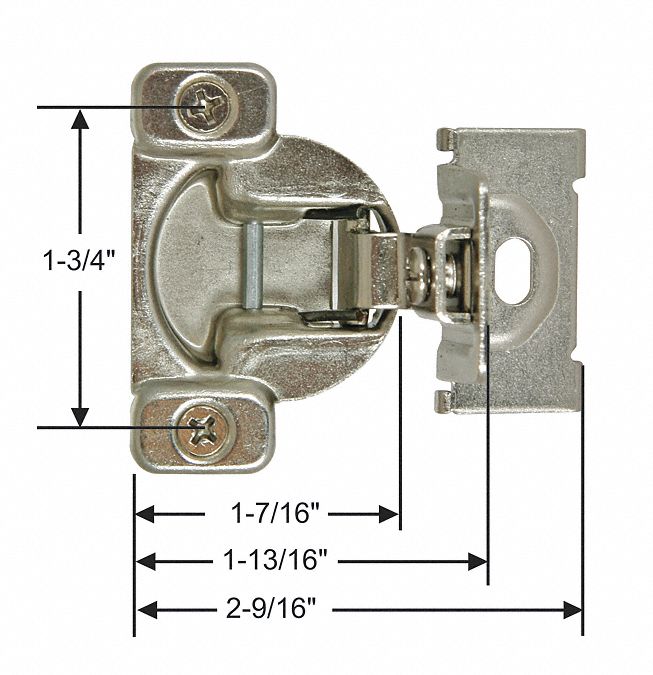 Door Hinge Steel 50.0 lb Load Cap. PR MPN:45-422