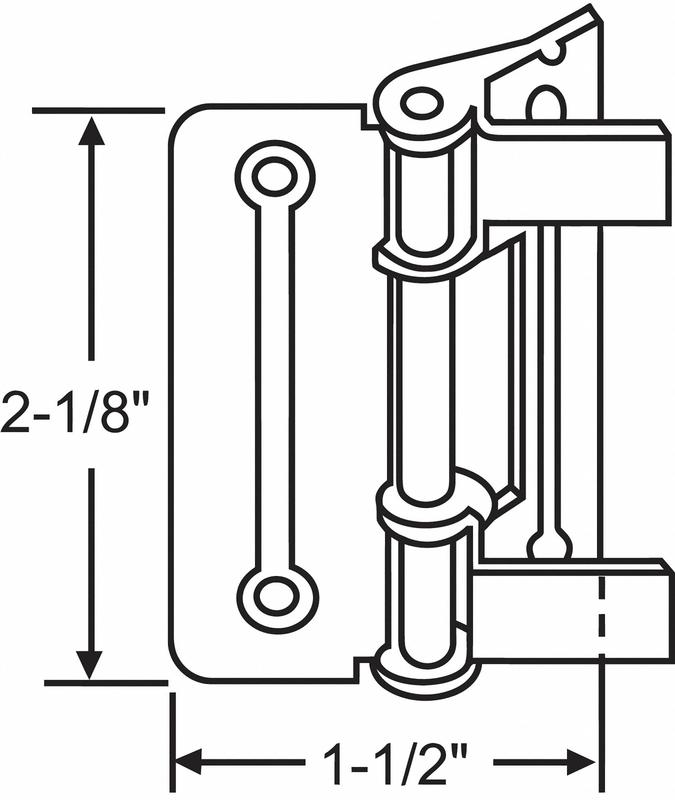 Door Hinge Steel 30.0 lb Load Cap. MPN:8-236