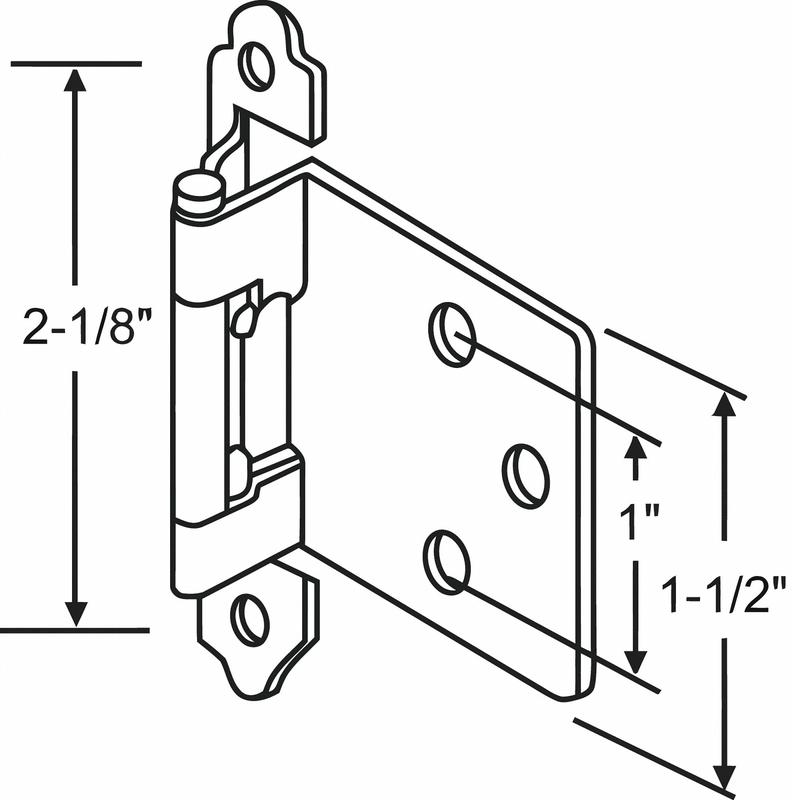 Door Hinge Steel 6.50 lb Load Cap. MPN:900-8910AB