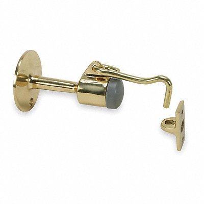 Hook-Style Door Holder 2 In Bright Brass MPN:5U611