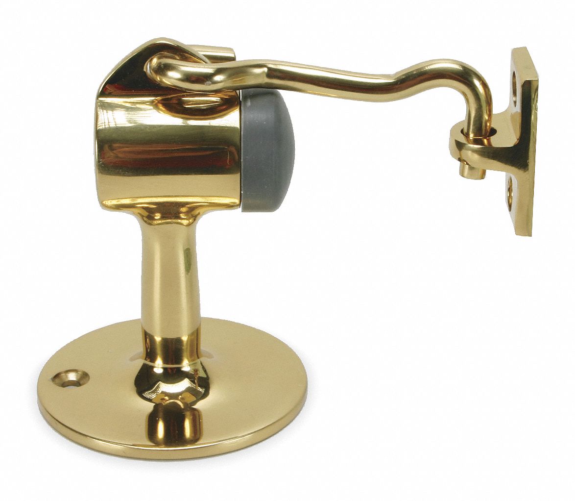 Hook-Style Door Holder 2-7/32In Br Brass MPN:5U617