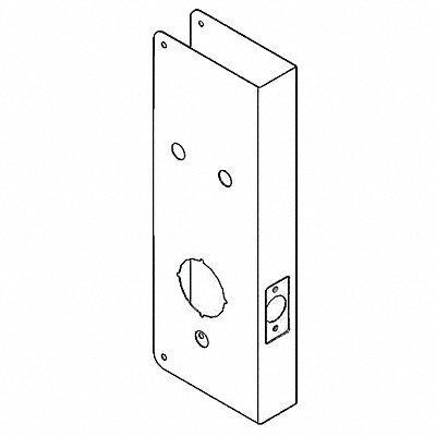 Door Reinforcer Backset 2 3/4 In MPN:3EJD1