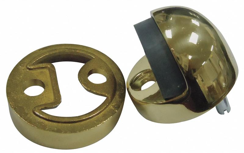 Dome Door Stop Floor-Mount Brass MPN:33J814