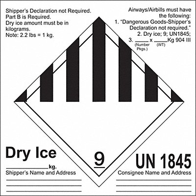 UN Container Label 6-1/2 Label W PK100 MPN:8UV48