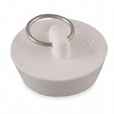 DrainStopper Dia 1-3/8 to1-1/2 Wht PK5 MPN:1PPH4