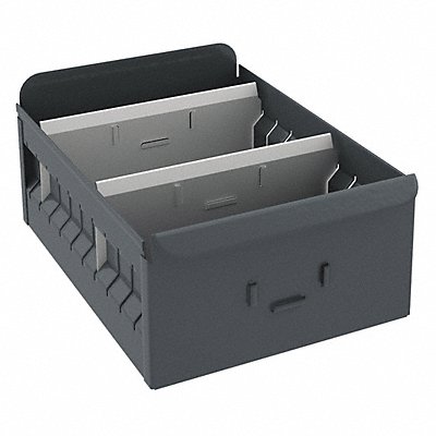 Drawer Bin Gray Steel 4 1/2 in MPN:1VL74