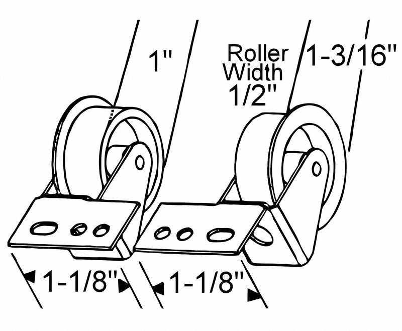 Drawer Front Roller Set 1/4 H MPN:900-11808