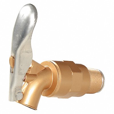 Drum Faucet Brass Brass NPT MPN:DFT-AS-SC