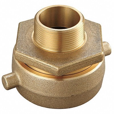 Fire Hose Adapter 1-1/2 NPT 2-1/2 NST MPN:6AKD9