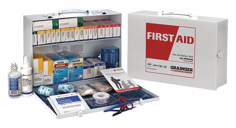 First Aid Kit General Purpose Metal MPN:54765