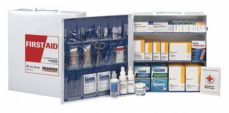 First Aid Kit General Purpose Metal MPN:54766