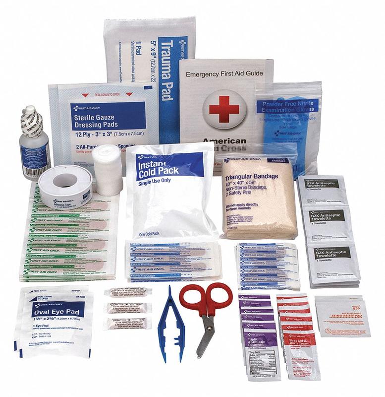 First Aid Kit Refill Wht 6 Hx4 Wx8 D MPN:59360