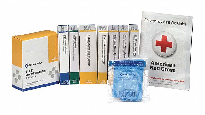 First Aid Kit Refill Wht 6 Hx4 Wx8 D MPN:59385