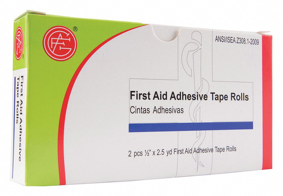 First Aid Tape Wt 1/2 Wx2-1/2 yd. L PK2 MPN:9999-0201