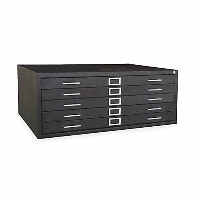 Cabinet Flat File 5 Drawer Black MPN:2CLA5