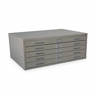 Cabinet Flat File 5 Drawer Putty MPN:2CLA7