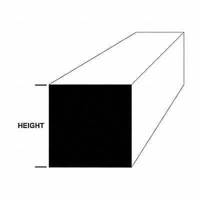 Tool Steel Square Bar 36 in L 1/2 in W MPN:12436_36_0