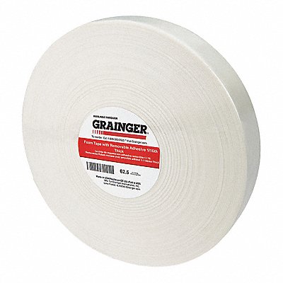 Foam Tape 15/32 in x 1/2 in White PK1296 MPN:TC441