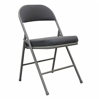 Padded Folding Chair Gray 300 lb. MPN:13V428