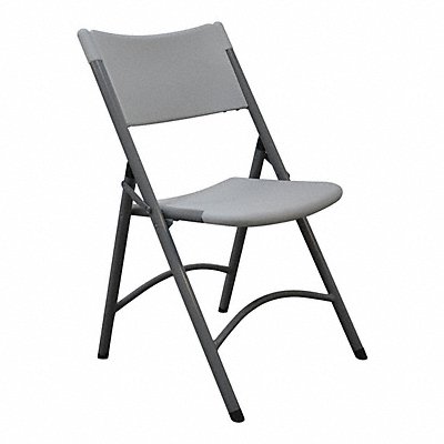 Folding Chair Blow Molded Gray 300 lb. MPN:13V429