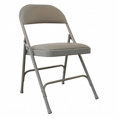 Steel Chair with Vinyl Padded Beige MPN:2W158