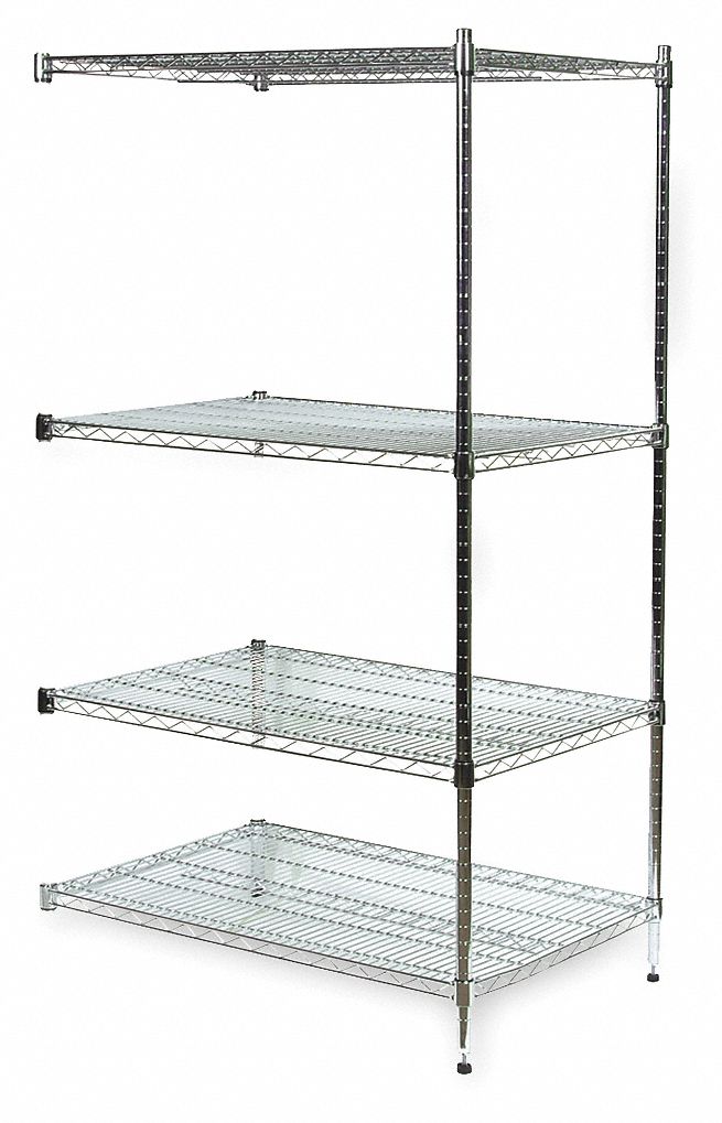 Wire Shelving Add-On 74 H SS MPN:2KPZ5