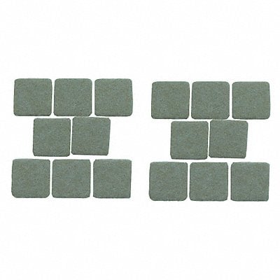 Felt Pads Self-Stick Square 1 PK16 MPN:10J994