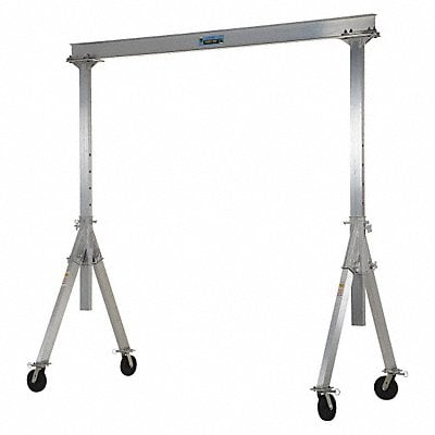 Adj. Gantry Crane Gray Aluminum 4000 lb. MPN:AHA-4-10-10