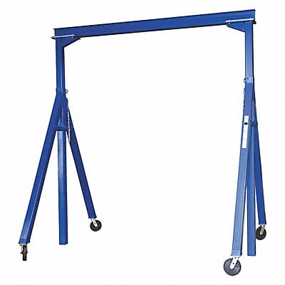 Adj. Gantry Crane Blue 7ft. 7in Inside W MPN:AHS-2-10-12