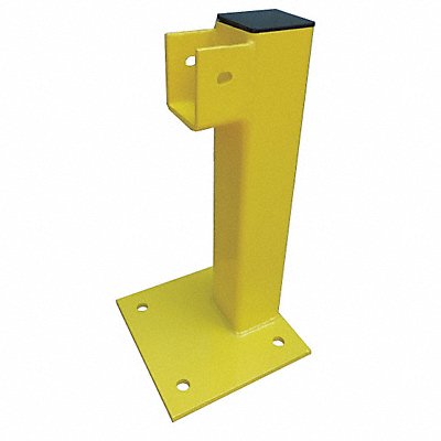 Flush End Post 21 in Yellow Steel MPN:22DN09