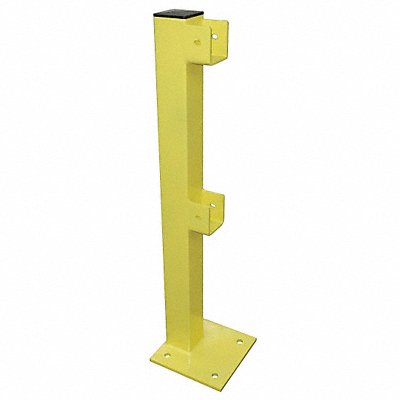 Flush End Post 45 in Yellow Steel MPN:22DN10