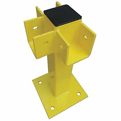 Three Way Post 21 in Yellow Steel MPN:22DN13