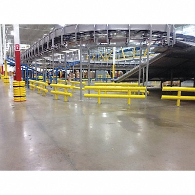 Guard Rail System Yellow 42 in H Steel MPN:SGR-2-048-42-P