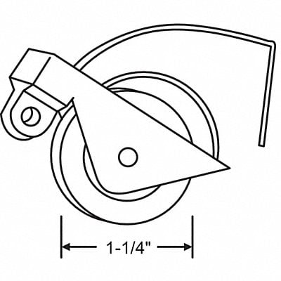 Roller Assembly Steel Plated MPN:10-360