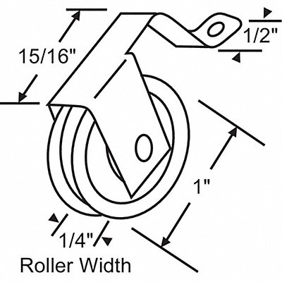 Roller Assembly Steel Plated MPN:10-396