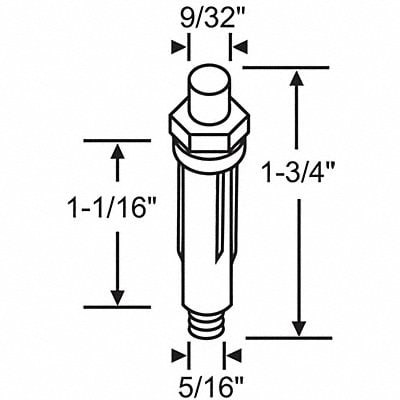 Bottom Pivot Steel Plated MPN:2-106