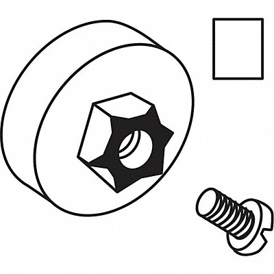 Roller Wheel Nylon Unfinished MPN:21-66