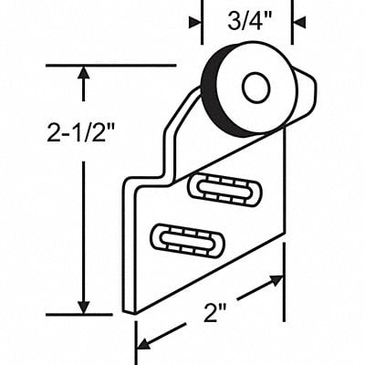 Hanger Bracket Steel Plated MPN:3-164