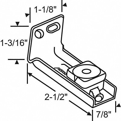 Pivot Bracket Steel Plated PK5 MPN:7-241-5