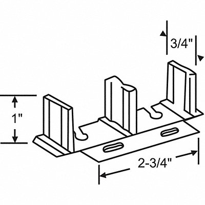 Floor Guide Steel Anodized MPN:8-231