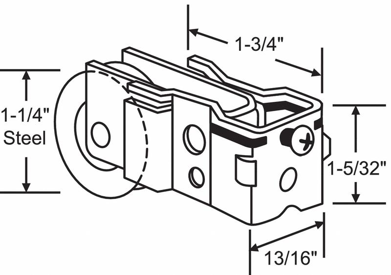 Roller Assembly Steel Plated MPN:9-215