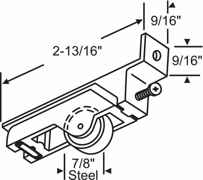 Roller Assembly Zinc Unfinished MPN:9-277