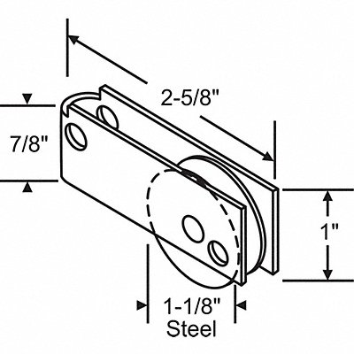 Roller Assembly Steel Plated MPN:9-279