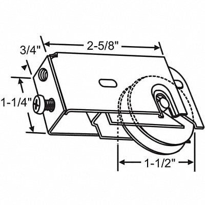 Roller Assembly Steel Plated MPN:9-392