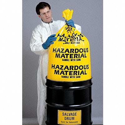 Hazardous Waste Bags 30 gal Yellow PK24 MPN:17-912