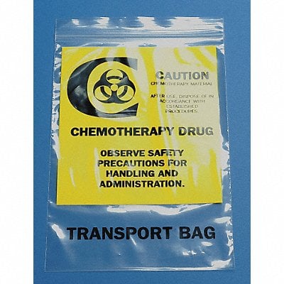 Chemo Waste Bags 1/2 gal Clear PK500 MPN:3CUF5